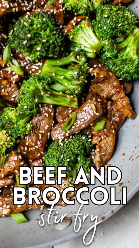 This Beef and Broccoli recipe satisfies my craving for Chinese takeout but with less oil and sugar than what you’ll find at most restaurants. #Broccoli #beef #dinner #healthyrecipes #weightwatchers Chinese Broccoli Recipe, Beef With Broccoli Recipe, Healthy Beef And Broccoli, Chinese Beef And Broccoli, Beef And Broccoli Recipe, Beef And Broccoli, Broccoli Recipe, Paleo Beef, Chinese Takeout