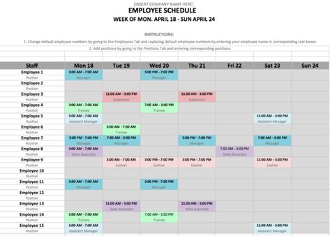 10 Free Weekly Schedule Templates for Excel – Savvy Spreadsheets Shift Schedule Template, Employee Forms, Employee Schedule Template, Weekly Schedule Template Excel, Homeschool Schedule Template, Monthly Schedule Template, Class Schedule Template, College Schedule, Schedule Calendar