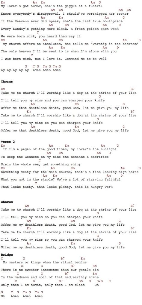 Gutair Chords, Hozier Take Me To Church, Easy Guitar Songs Chords, Basic Guitar Chords Chart, Song Chords, Easy Guitar Chords, Acoustic Guitar Chords, Guitar Songs For Beginners, Ukulele Chords Songs