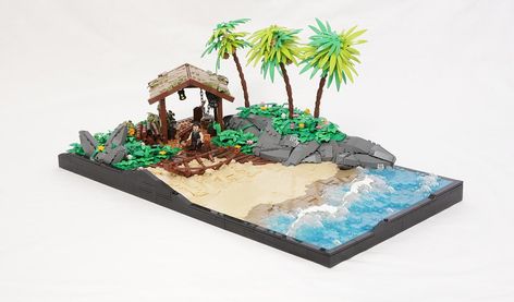 Preparations for an adventure across the ocean waves Lego Ocean, Lego Botanical, Lego Beach, Lego Mandalorian, Easy Lego Creations, Lego Boat, Lego Pirates, Lego Organization, Lego Winter