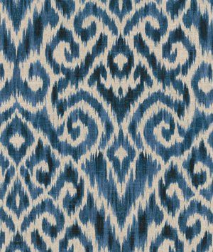 Ikat Motifs, Taupe Bedroom, Teal Accent Chair, Earthy Home Decor, Blue And White Fabric, Aqua Fabric, Indigo Fabric, Colonial Williamsburg, Ikat Print