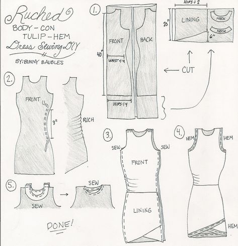 Ruched Dress Pattern, Beginning Of Fall, Dress Sewing Patterns Free, Dress Patterns Diy, Dress Sewing Tutorials, Sewing Templates, Girls Dress Sewing Patterns, Dress Patterns Free, Girl Dress Patterns