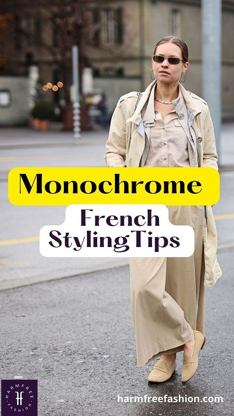 Monochromatic Outfit Aesthetic, Outfits 2000s Style, Parisian Chic Style, Elegant Outfit Classy, Monochromatic Outfit, Stylish Fall Outfits, Style Inspiration Casual, Monochrome Outfit, Swag Girl Style