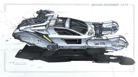 Blade Runner 2049 concept art by George Hull Blade Runner Car, Blade Runner Spinner, Hover Car, Syd Mead, Space Stuff, Blade Runner 2049, Conceptual Artist, Concept Ships, Project Inspiration