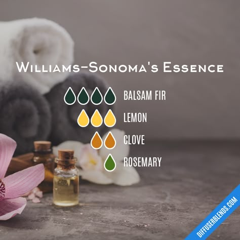 Essential Oil Perfume Blends, Young Living Oils Recipes, Living Oils Recipes, Essential Oil Diffuser Blends Recipes, Young Living Essential Oils Recipes, William Sonoma, Yl Essential Oils, Essential Oil Diffuser Recipes, Oil Diffuser Recipes