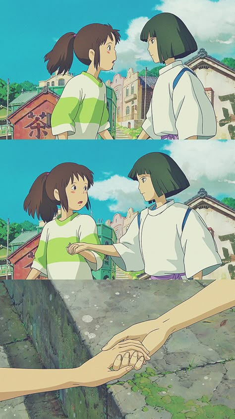 Personajes Studio Ghibli, Chihiro Y Haku, Studio Ghibli Characters, Ghibli Artwork, Image Swag, Studio Ghibli Movies, Japon Illustration, Studio Ghibli Art, Ghibli Movies