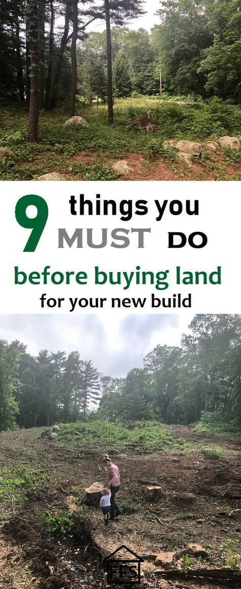 9 things you must do before buying land Building On Land, Buying Land For Homestead, Alternative Building Materials, Clearing Land To Build House, Land House Design, Homes On Land, Purchasing Land, Lifesaving Tips, Land Purchase