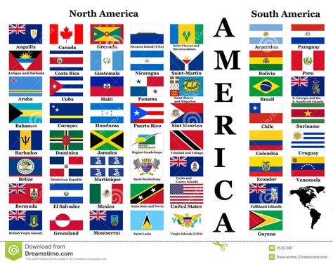 World Flags With Names, North America Flag, All World Flags, South America Flag, America Continent, Diversity In The Classroom, World Country Flags, Regions Of The Philippines, Studying Motivation