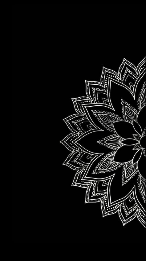 Mandela Wallpapers Iphone, Black Mandala Wallpaper, Mandala Wallpaper Pattern, Minimal Mandala, Islamic Design Pattern, Peaky Blinders Poster, Black Mandala, Black Canvas Art, Wedding Card Frames