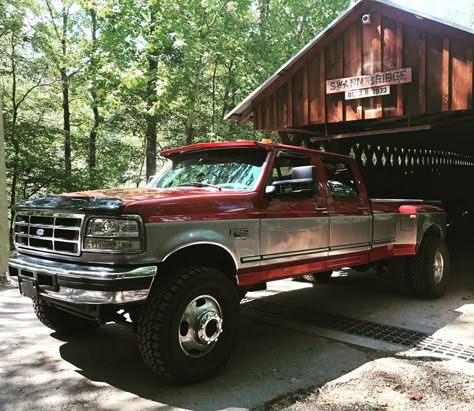 Old Dually Trucks, Dully Trucks, Lowered F150, Ford F350 Dually, Ford Dually, Ford Work Trucks, Ford Obs, Welding Trucks, Obs Ford