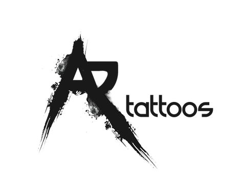 AR Tattoos logo by sathiya moorthy Tattoo Logo Design Ideas, Tattoo Logo Ideas, Tattoo Logo Design Graphics, Tattoo Machine Logo, Logo Design Tattoo, Tattoo Studio Logo, Tattoo Logo Design, Wolf And Moon Tattoo, Ar Logo