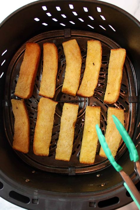 Air fryer frozen french toast sticks may not be as quick as a microwave but they sure are tastier! These golden French toast sticks will be crispy on the outside, tender on the inside, and perfect for dipping in maple syrup. Frozen French Toast Sticks In Air Fryer, Frozen French Toast Sticks, Frozen French Toast, Sausage On A Stick, French Toast Sticks Recipe, French Toast Sticks, Recipes Breakfast, Maple Syrup, Air Fryer