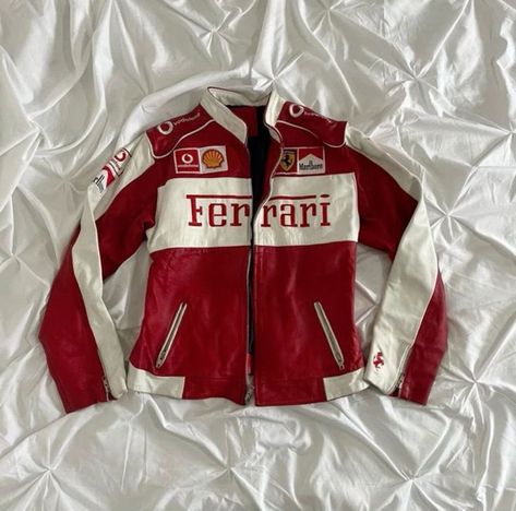 Vintage Ferrari Jacket, Vintage Racing Jacket, Vintage Ferrari, Ferrari Jacket, Slay Outfits, Racing Jackets, Cool Outfits For Men, Cute Everyday Outfits, Casual Style Outfits