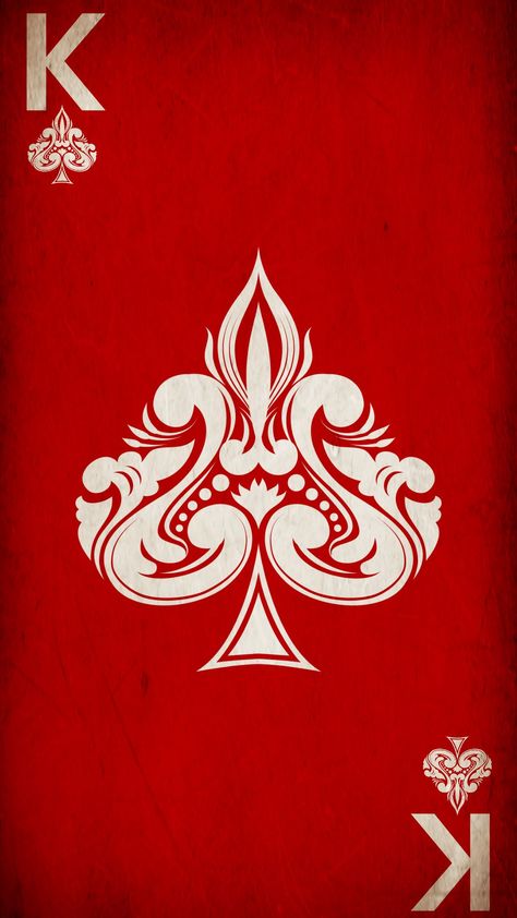 King Of Hearts Wallpaper, King Of Spades Wallpaper, King Card Wallpaper, King Card Illustration, Iphone Wallpaper Kate Spade Backgrounds, King Card Design, King Of Spades Card, Playing Card Poster, Poker Art