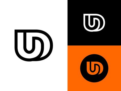 Um Logo Design Letter, D A Logo Design Letter, Dd Letter Logo Design, U Logo Design Letter, U Monogram Logo, U Logo Design, Letter D Logo Design Ideas, U Logo Design Letter 3d, U Monogram