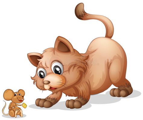 Cat and mouse. Illustration of a cat and a mouse , #Sponsored, #mouse, #Cat, #cat, #Illustration #ad Mouse Illustration, Mouse Cartoon, Cat And Mouse, Cat Vector, Little Mouse, Cat Mouse, Brown Cat, Cats Illustration, All About Cats