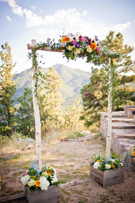 Boda Vintage Ideas, Birch Wedding Arch, Branch Arch Wedding, Birch Wedding, Diy Wedding Arch, White Birch Trees, Wedding Arch Rustic, Wedding Arbour, Wedding Altars