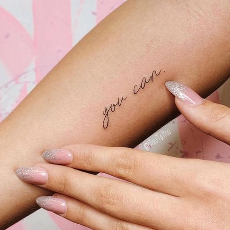 𝓢𝓶𝓪𝓵𝓵 𝓣𝓪𝓽𝓽𝓸𝓸𝓼 on Instagram: “You Can ✨- Follow us for more ♡ @Smalltattoosss  #SmallTattoo #tattoos #tattoo #ink #inked #inkaddict #tattoolover #artist #tattoolife…” Tattoo Placements, Wallpaper Minimal, Bentuk Alis, Small Tattoos With Meaning, Inspiration Tattoos, Small Tattoos Simple, Small Meaningful Tattoos, Tattoos Geometric, Cute Little Tattoos