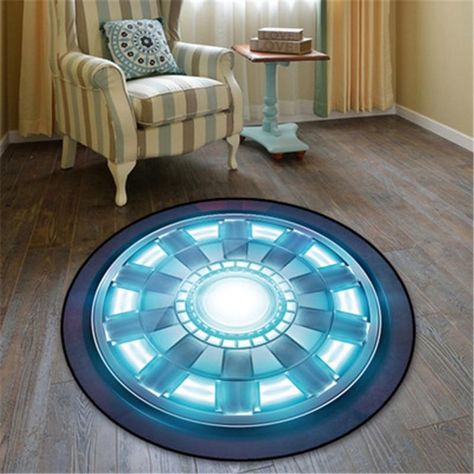 Iron Man Bedroom Ideas, Marvel Bed Room, Ironman Bedroom Ideas, Iron Man Bedroom, Marvel Bedroom Lights, Iron Man Room Decor, Iron Man Room, Avengers Nursery, Man Bedroom Ideas