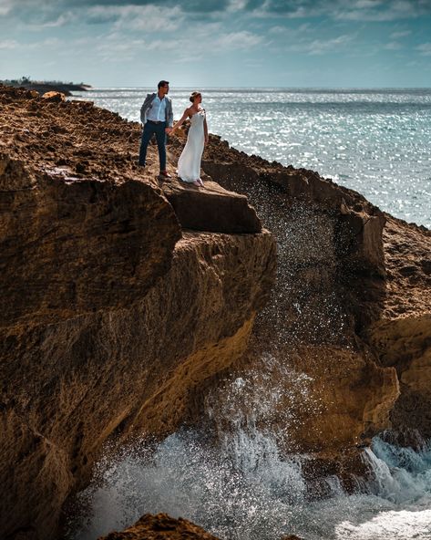 Puerto Rico Elopement, Elopement Puerto Rico, Cliff Elopement, Destination Wedding Puerto Rico, Beach Cliff Elopement, Puerto Rico Beaches, Wedding In Puerto Rico, Digital Photo Album, San Juan Puerto Rico