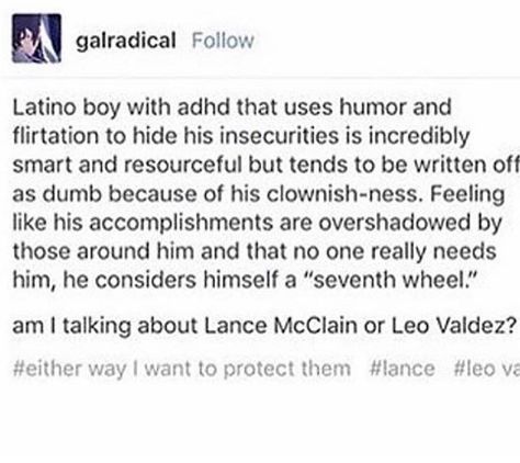 Trick question. You're talking about both Lance McClain AND Leo Valdez Leo Valdez As A Boyfriend, Leo Valdez Boyfriend, Lance Mcclain Altean Marks, Voltron Percy Jackson Crossover, Lance Mcclain Icon, Voltron Lance Hurt, Leo Valdez Headcanon, Latino Boys, Fictional Boyfriend