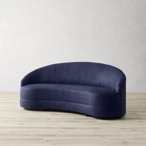 Blue Curved Sofa, Rounded Sofa, Sofa Round, Next Living Room, Luxe Living Room, Affordable Sofa, Round Sofa, Kids Pottery, U Shaped Sofa