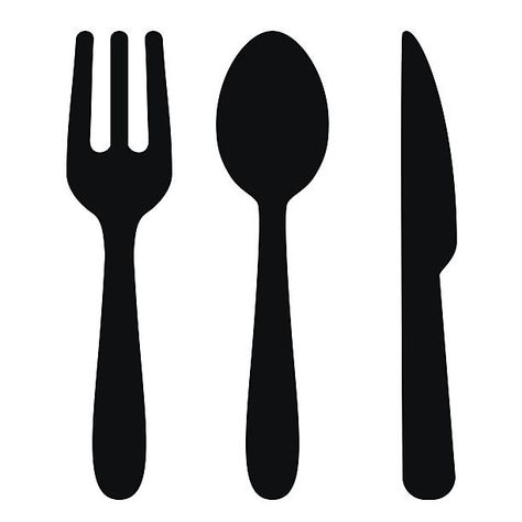 Fork And Spoon Illustration, Knife And Fork Illustration, Mega Foodwalk, Fork Illustration, Fork Drawing, Spoon Illustration, Restaurant Utensils, Laser Patterns, Spoon Design