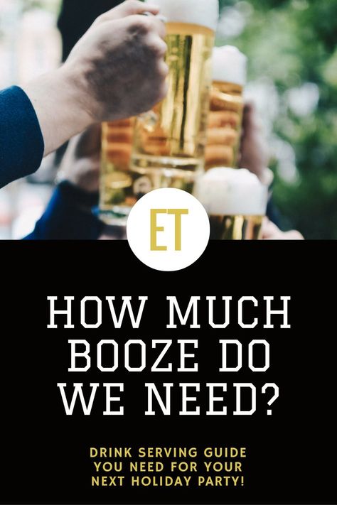 How Much Alcohol Do You Need? | Elle Talk Thanksgiving Entertaining, Beer Case, Easter Entertaining, Halloween Entertaining, Wedding Cocktail Party, Easy Drink Recipes, Christmas Entertaining, Party Punch, Beer Cocktails