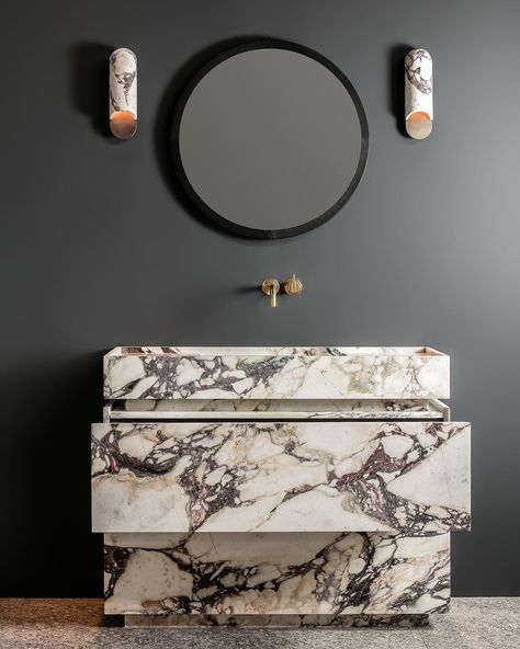 Bathroom Marble Vanity, Vanity Unit Bathroom, Unit Bathroom, Marble Bathroom Vanity, Marble Basin, Bathroom Marble, Bathroom Ambiance, Powder Room Vanity, Sink Vanity Unit