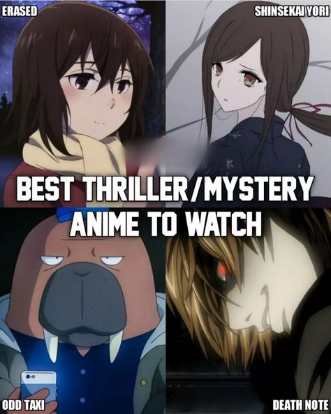 Best thriller/mystery anime to watch Mystery Anime, Thriller Anime, Anime To Watch, Animes To Watch, Anime Recommendations, Anime Reccomendations, Mystery Thriller, Anime Sketch, Kdrama