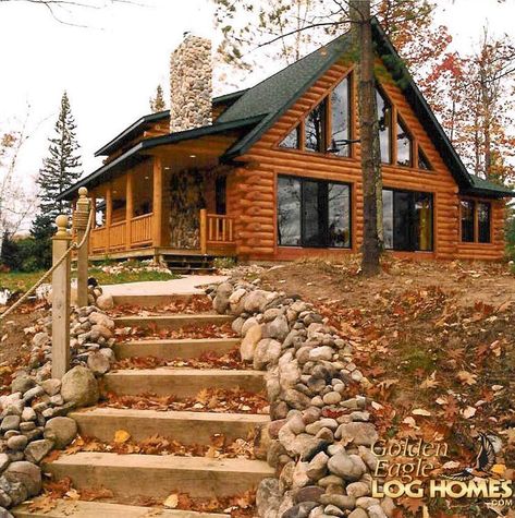 Small Log Cabin Kits, Log Homes Exterior, Log Cabin Living, Log Home Living, Log Home Plans, Small Log Cabin, Log Cabin Kits, Log Home Decorating, Log Cabin Homes