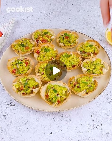 Super Simple Recipes, Best Appetizers Ever, Tortilla Cups, Best Appetizer, Cookist Wow, Healthy Appetizer, Finger Food Appetizers, Dessert Appetizers, Chicken Dishes Recipes