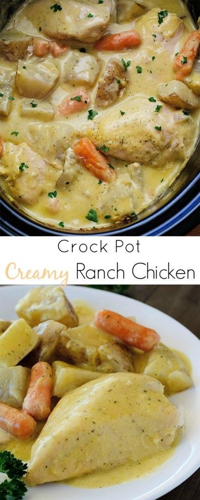 Crock Pot Creamy Ranch Chicken Crock Pot Creamy Ranch Chicken, Creamy Ranch Chicken, Dry Ranch Seasoning, Creamy Ranch, Crockpot Dishes, Ranch Chicken, Crock Pot Slow Cooker, Healthy Crockpot, Crock Pot Cooking