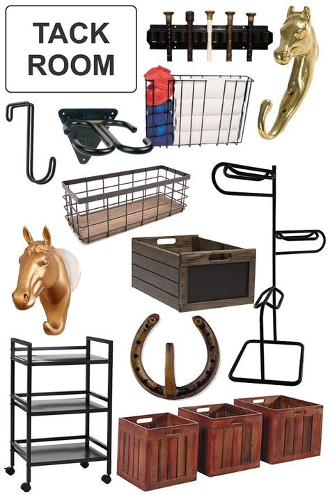 Tack room storage and organization essentials Small Tack Room Ideas, Tack Room Storage, Tack Storage, Tack Locker, Tack Room Organization, Horse Tack Rooms, Stable Style, Tack Box, Barn Hacks