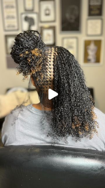 The Original Braid Goat 🐐💜 | Braider + Loctician on Instagram: "Loc’d & GOATed: 
Goal: To make it  EASY to fall in love…how’d I do??

The Gold tip just gives these microlocs the little extra LOVE. This installlll >>>> my heart ❥

Join the TEAM of Hair freedom and versatility and Get Loc’d & GOATed! 
Service: Microlocs Twist with Natural Hair 
If you were looking for a sign, here it is! 

Book your consult today ༞
•••••••••••••••••••••••••••••••••••••
𝙵𝚘𝚕𝚕𝚘𝚠 @TheBraidGoat ♡
📍 𝙻𝚊𝚠𝚛𝚎𝚗𝚌𝚎𝚟𝚒𝚕𝚕𝚎, 𝙶𝙰 
June opens May 1st ♥︎
•••••••••••••••••••••••••••••••••••••
#microlocs #microlocsextensions #atlmicrolocs #microlocsjourney #microlocks #microlocstyles #microlocsinstallation #microlocjourney #microlocextensions #braidlocs #gwinettlocs #bellemicrolocs #lawrencevillestylist #la Microlocs With Curly Ends, Microloc Grid, Short Micro Locs Styles, Micro Locs With Extensions, Micro Braid Locs, Micro Twists Natural Hair, Microloc Styles, Grey Hair Extensions, Make It Easy