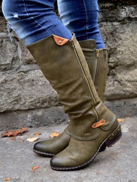 Brown boots black dress