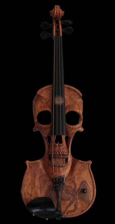 Fantasy Violin Design, Violin Design, Skull Art, Pretty Cool, Music Art, Type 3, Violin, Design Art, Guitar