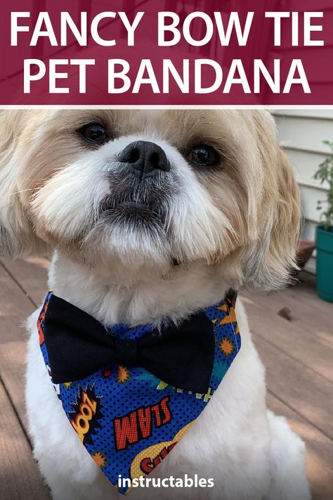 Diy Dog Bandana Collar, Pet Neckwear Diy, Fancy Dog Bandanas, Dog Bandana Pattern Printable Free, Dog Bow Tie Diy, Treat Business, Dog Bandana Pattern, Pet Crafts, Dog Sewing