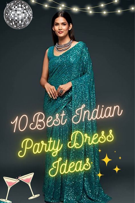 Are you looking out for the perfect attire for your friend's wedding party or the evening reception of your cousin's wedding function? Well, we have sorted it all. We have selected some of the best Indian party wear dresses that you can wear on any grand occasion. Not just that, we have also picked up some of the best accessories that would go perfectly well with each of the outfits. So check out the latest ideas now! #bestindianpartyweardresses #indianpartyweardress #indianethnicdress Indian Cocktail Party Outfit, Cocktail Party Outfit Indian, Party Outfit Indian, Cocktail Dress Indian Wedding, Party Wear Dress Ideas, Indian Reception Outfit, Day Wedding Outfit, Indian Party Wear Dresses, Engagement Party Outfit