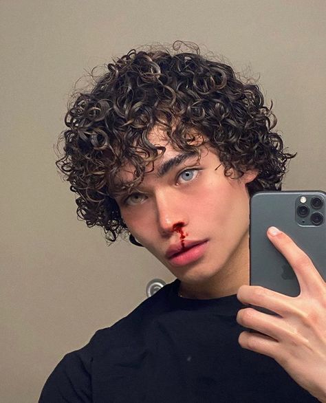 aesthetic boys (@boyaesth) • Instagram photos and videos Curly Hair, Take A, The Story, Hair, Instagram