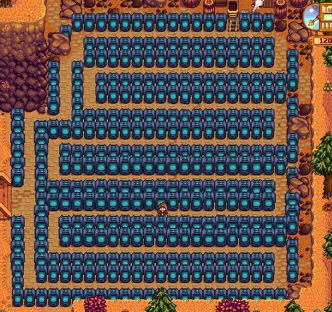 Stardew Valley Quarry, Stardew Valley Farm Ideas, Stardew Valley Farm, Stardew Farms, Stardew Valley Layout, Stardew Valley Tips, Stardew Valley Farms, Farm Layout, Gamer Boy