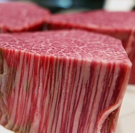 Marbled meat [1242x1223] . Marbled Meat, Japanese Wagyu, Meat Art, Mignon Steak, Filet Mignon Steak, Raw Meat, Wagyu Beef, Man Food, Grilling Season