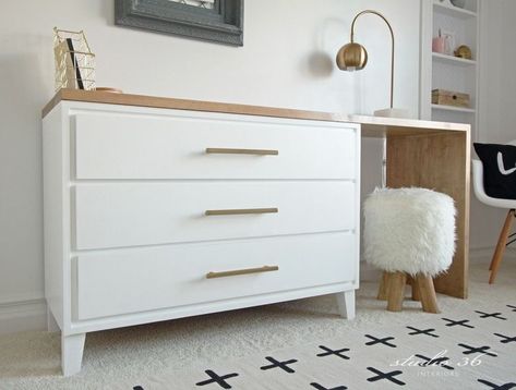 Desk Dresser Combo, Cheap Bedroom, Girls Bedroom Makeover, Dresser Desk, Deco Studio, Furniture Cheap, Teen Girl Bedroom, Bedroom Desk, King Bedroom