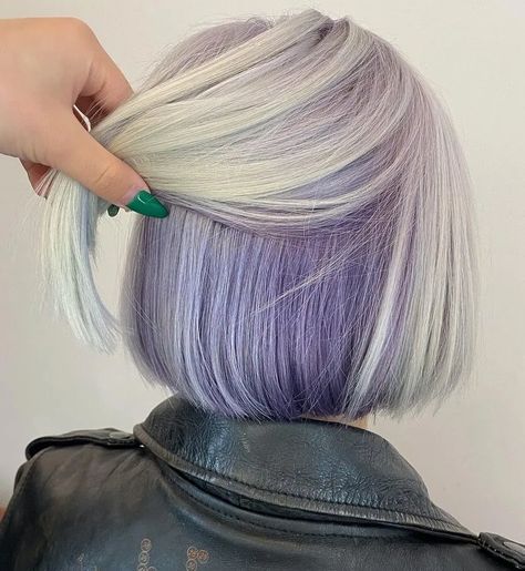 Best Hair Color For Graying Hair Over 50, Trendy Fall Hair Color For Blondes, Lavender Grey Hair, Purple Brown Hair, Purple Grey Hair, Purple Hair Highlights, Quilt Crafts, Purple Balayage, Light Purple Hair