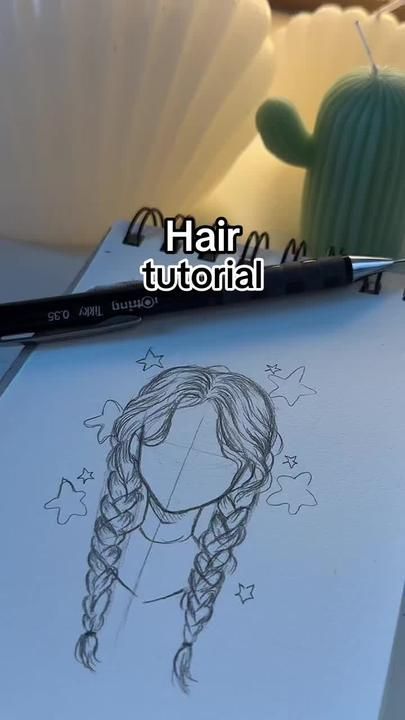 Journey Art, Sketching Tips, Style Tutorial, Body Drawing Tutorial, Cool Pencil Drawings, Art Tools Drawing, Sketches Tutorial, Braids Hair, Easy Drawings Sketches