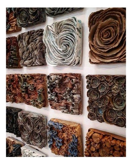 Hand Made Tiles, Ceramic Tile Art, Pottery Projects, Handmade Ceramic Tiles, Cerámica Ideas, Clay Wall Art, Ceramic Wall Art, Clay Wall, Clay Tiles