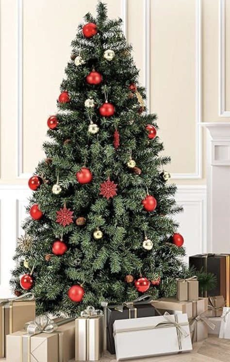 High-quality with 1400 branch tips, make your tree look fuller and more lush. Measure in advance the space you want to place your Christmas tree, our Christmas tree measures 6ft (H) * 3.4 feet (W), the base diameter is 18.5 inches, choose the right size to make your home decoration more perfect. Artificial Christmas Tree, The Space, Choose The Right, Home Decoration, Christmas Decor, Lush, Christmas Decorations, Christmas Tree, Make Your