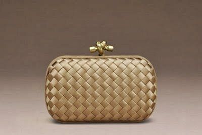 Bottega Veneta Intrecciato Knot Clutch in GoldThe Knot is one of Bottega Veneta’s most beloved handbags. The r Bottega Clutch, Hand Bags Ideas, Gold Clutch Bag, Bottega Veneta Clutch, Bags Ideas, Fashion Shoes Heels, Luxury Clutch, Gold Clutch, Bottega Veneta Intrecciato