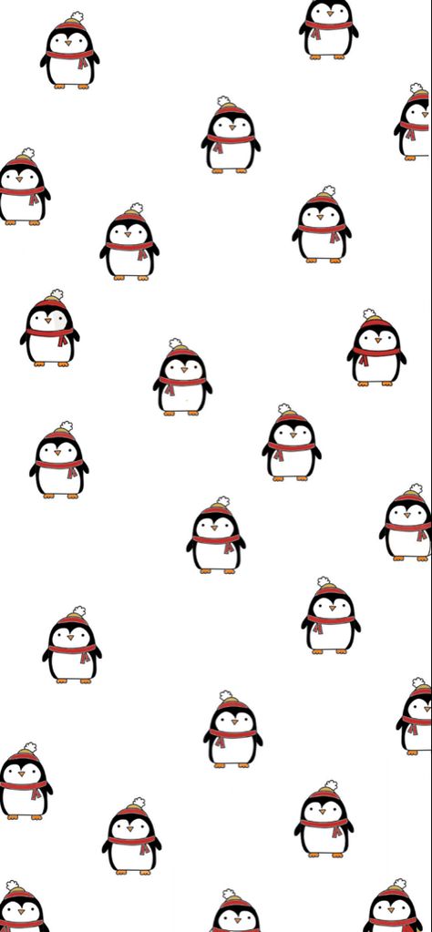 Penguin Wallpaper Christmas, Cute Winter Wallpapers Aesthetic Simple, Christmas Wallpaper Matching, Christmas Penguin Wallpaper, Matching Christmas Wallpaper, Cute Reindeer Wallpaper, Cute Penguin Wallpaper, Christmas Wallpaper Ios 16, Wallpaper Minimalist Aesthetic