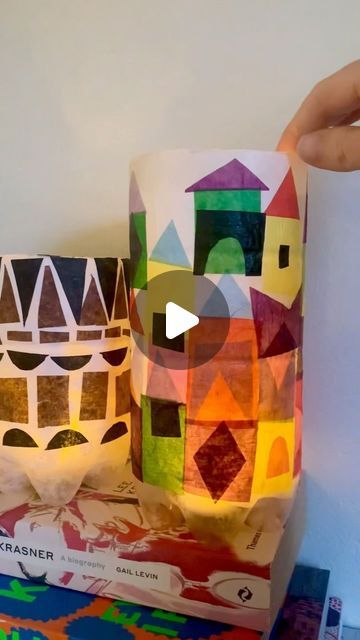 Little Artists | Art Education projects with a difference on Instagram: "TISSUE PAPER LANTERNS ✨ for those in the Northern Hemisphere, there’s still time to brighten the dark winter days with these lovely tissue paper lanterns. Fabulous for hanging as a group in the classroom or home, they’re a joy to make and magical to watch light up. Our video tutorial for these is available now in our online classroom ✨ become a member with us to start making today 🧑🏼‍🎨🌈🎨 #thelittleartistsroom" Winter Luminaries, Paper Lantern Making, Tissue Paper Lanterns, Lantern Crafts, Tissue Paper Craft, Art Education Projects, Tissue Paper Art, Tissue Paper Crafts, Paper Mosaic